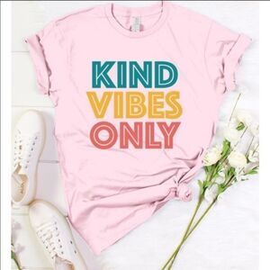 Cotton Heritage Tee Size Large Kind Vibes Only Graphic Brand New NWOT